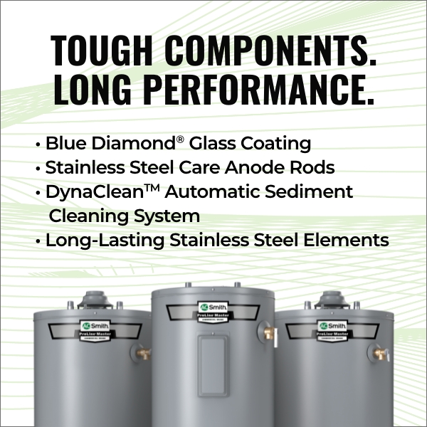 Tough Components. Long Performance. Blue Diamond Glass Coating - Stainless Steel Care Anode Rods - DynaClean Automatic Sediment Cleaning System - Long-Lasting Stainless Steel Elements